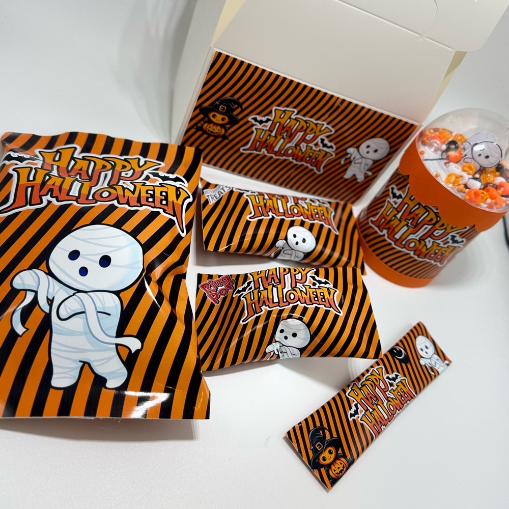 Halloween Party Favor Set - Orange and Black